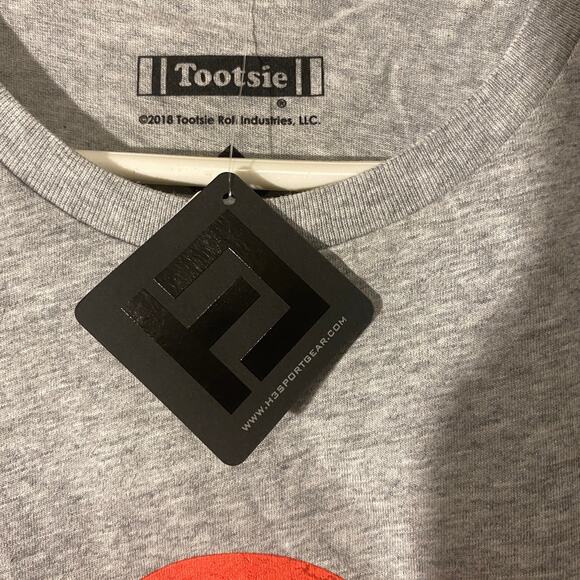 Tootsie Gray Cotton Blend Tootsie Pop Logo Graphic Novelty T-Shirt Men Sz L - Picture 4 of 8